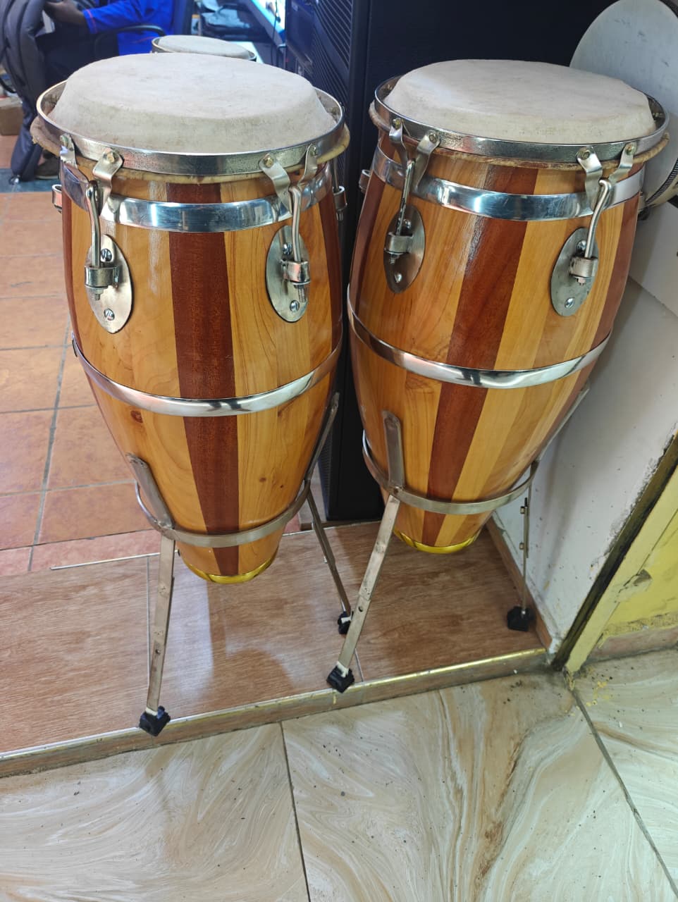 Professional Wooden Conga Drums with separat stand